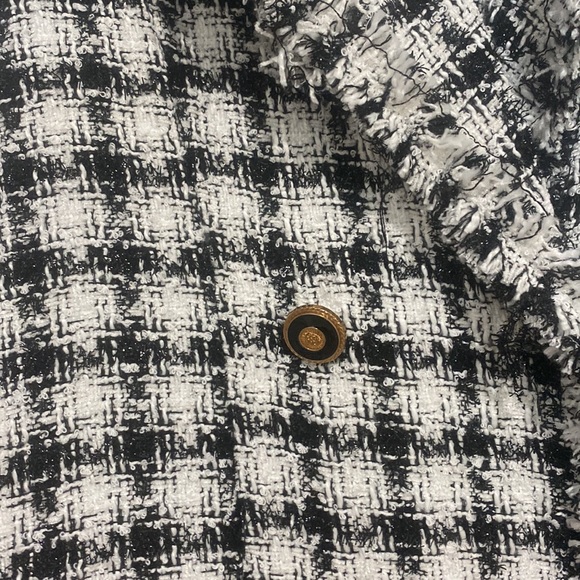 Boston Proper size XS plaid tweed collared vest - Picture 2 of 2